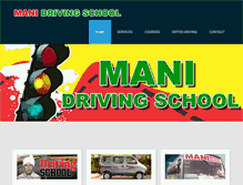 Tablet Screenshot of manidrivingschool.com